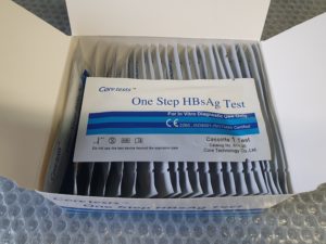 Caja abierta de coretests hepatitis B